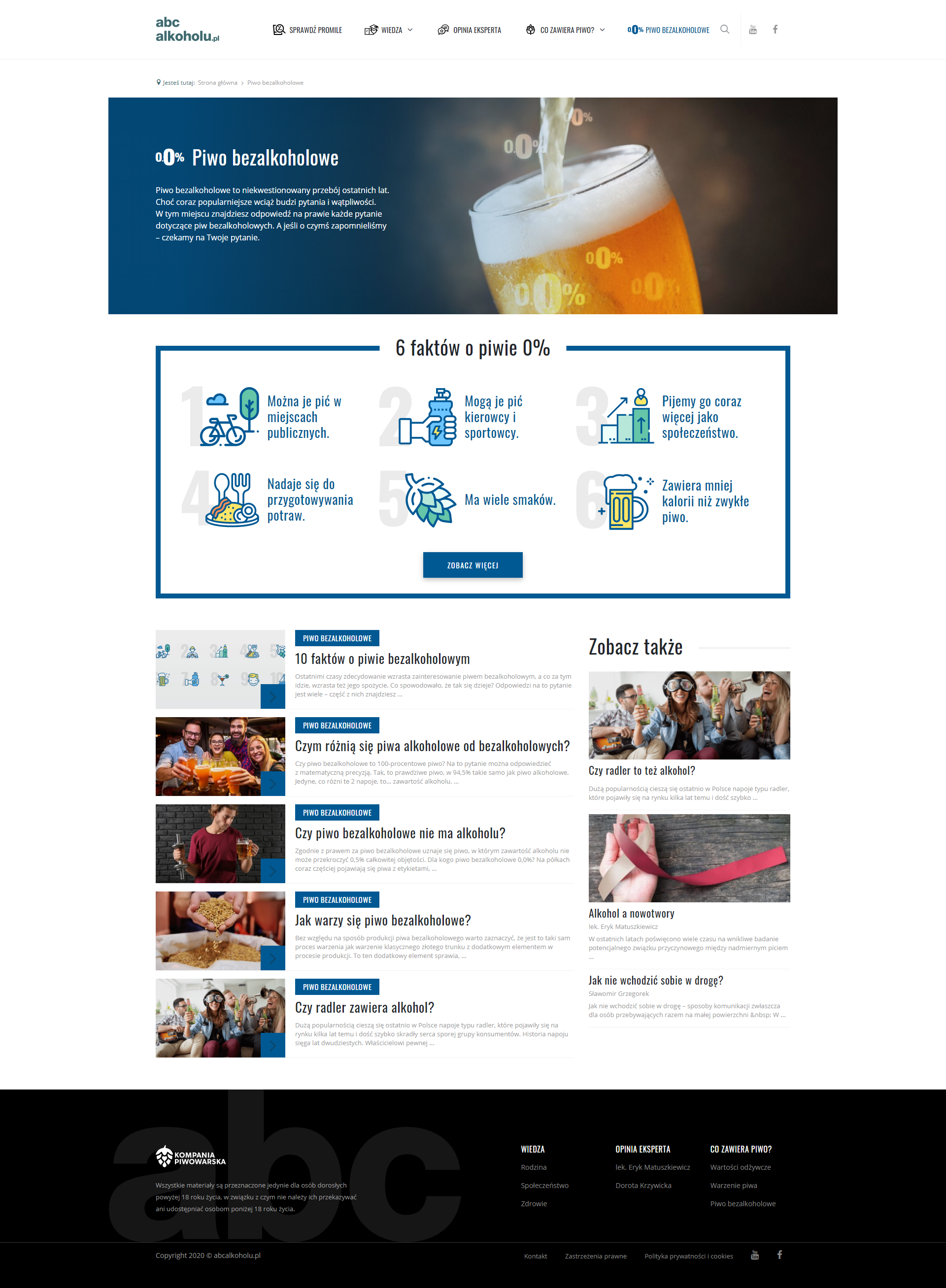 Portal abcalkoholu.pl z kompendium wiedzy o piwie bezalkoholowym