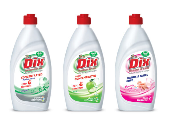 DIX balsam i żele do mycia naczyń