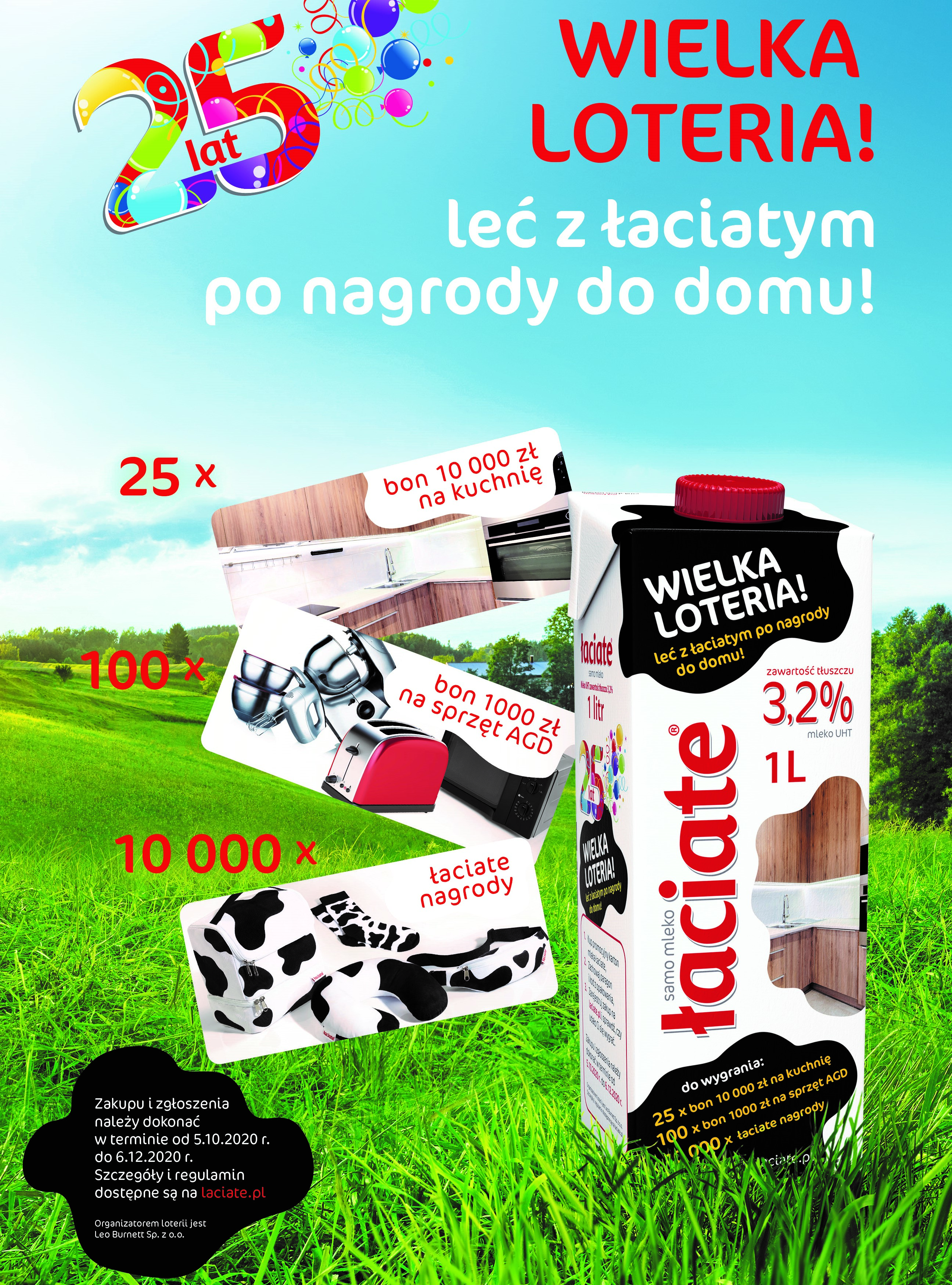 Nowa loteria konsumencka mleka Łaciate