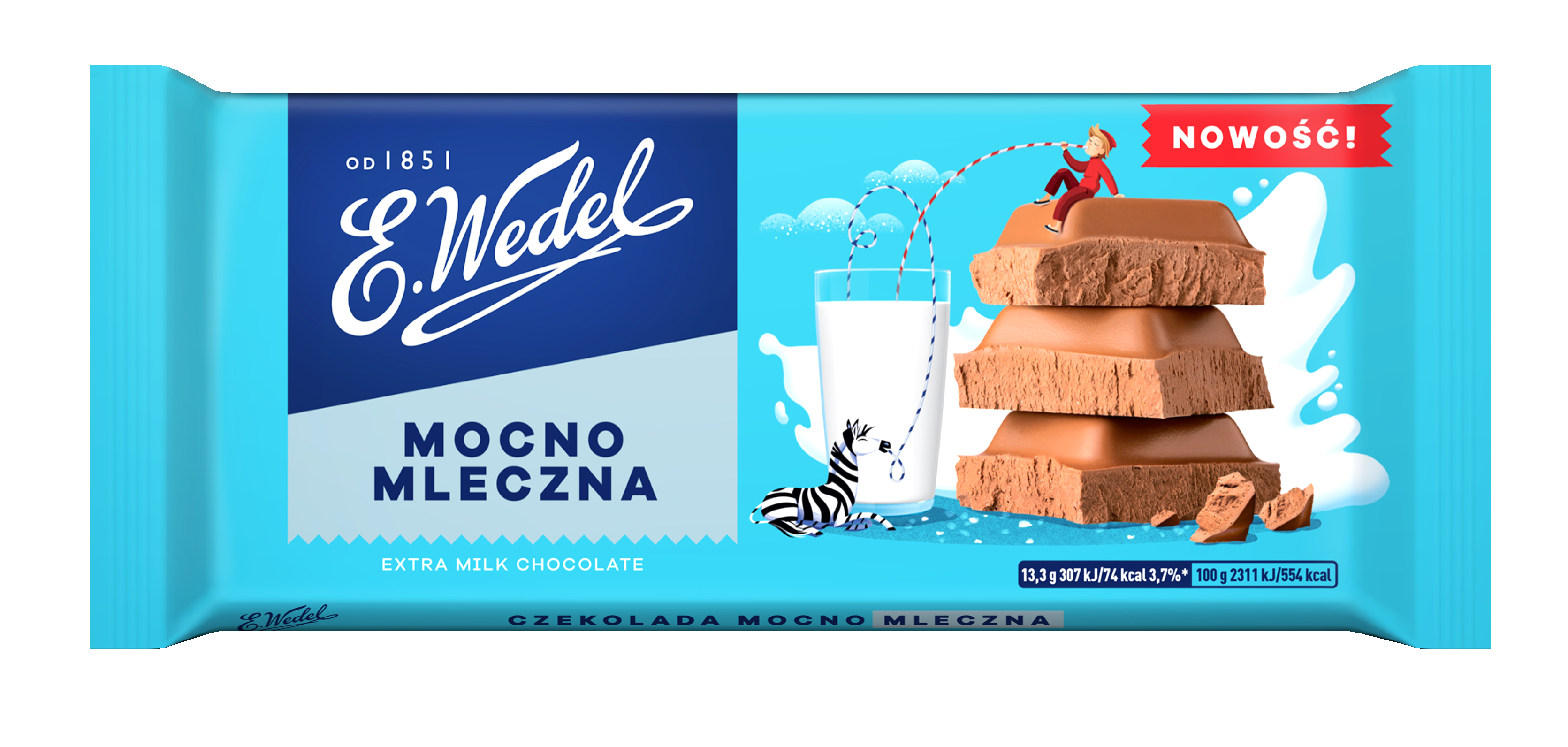 Start kampanii nowej czekolady Mocno Mlecznej od E.Wedel