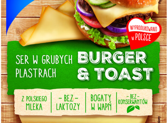 Ser Hochland Burger&Toast – najlepszy kompan dań i przekąsek na ciepło