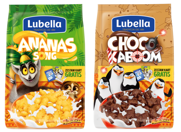 Płatki Lubella z licencją Madagaskar
