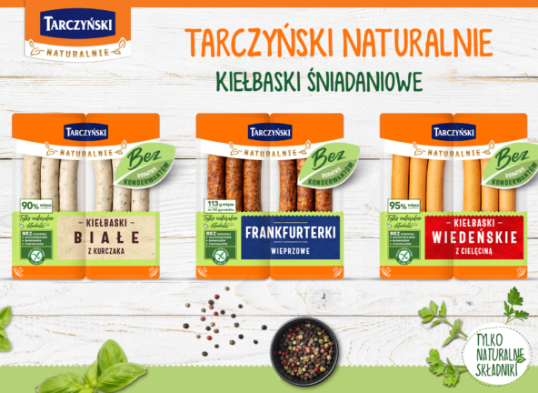 Tarczyński rozbudowuje linię Naturalnie o trzy kolejne produkty