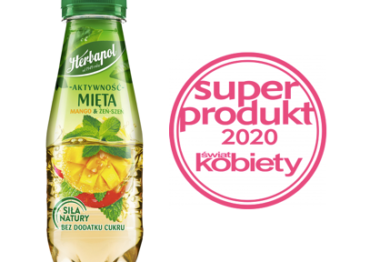 Napój Herbapol Aktywność Mięta Mango & Żeń-szeń Superproduktem 2020