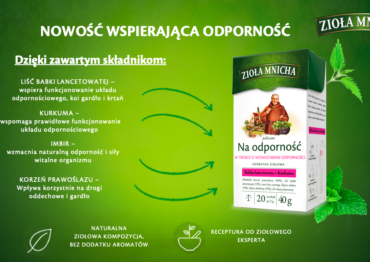 Nowość w ofercie Zioła Mnicha – herbatka na odporność