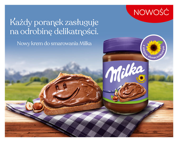 Milka rozszerza portfolio o nową kategorię – Milka Krem Czekoladowy już w sklepach!