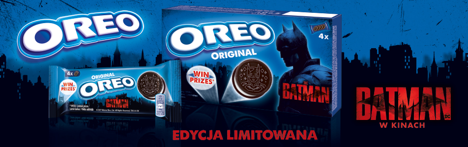 Oreo Batman – limitowana edycja ciastek we współpracy z Warner Bros