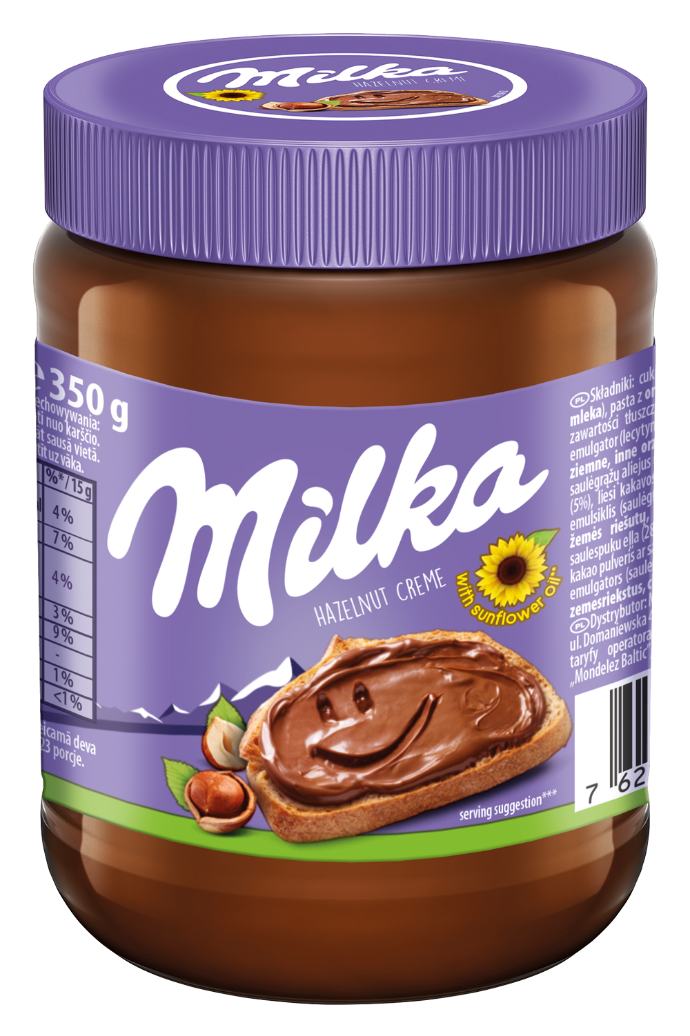 Milka – krem czekoladowy z orzechami laskowymi