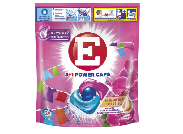 Nowość – kapsułki E 3+1 Power Caps zapewniające Maksymalny Efekt Świeżości