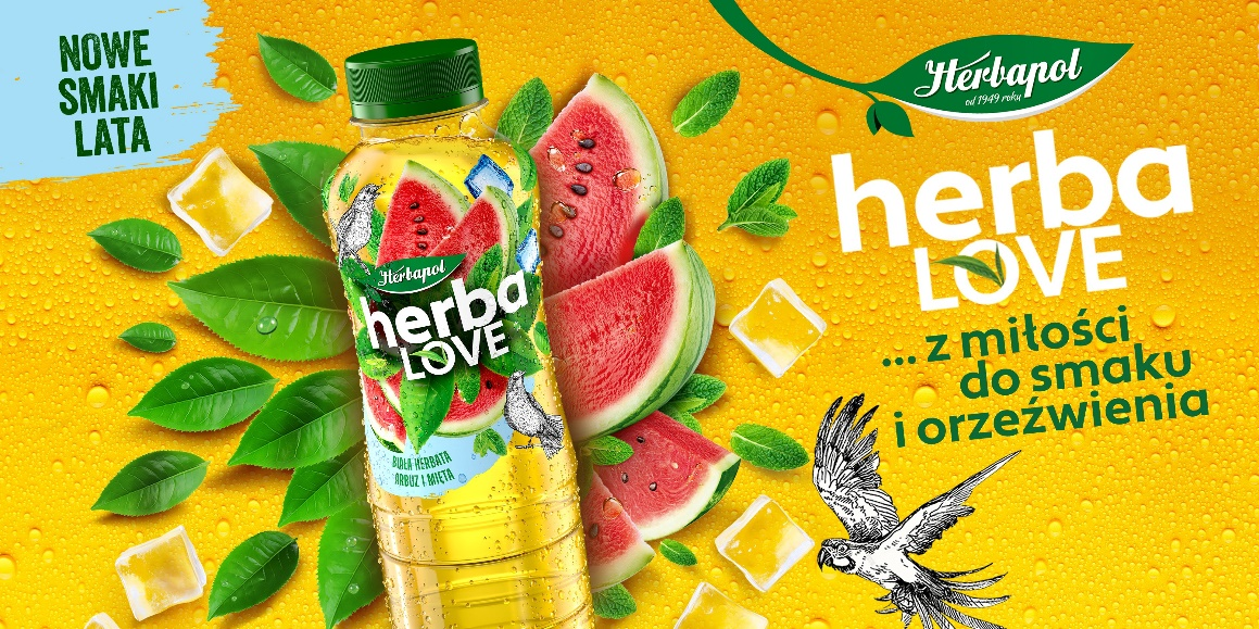 Z miłości do smaku i orzeźwienia! „Herbapol-Lublin” startuje z kampanią nowych napojów herbaLOVE