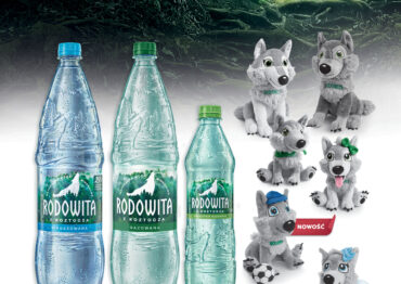 Wilczki w promocji konsumenckiej wody mineralnej Rodowita z Roztocza
