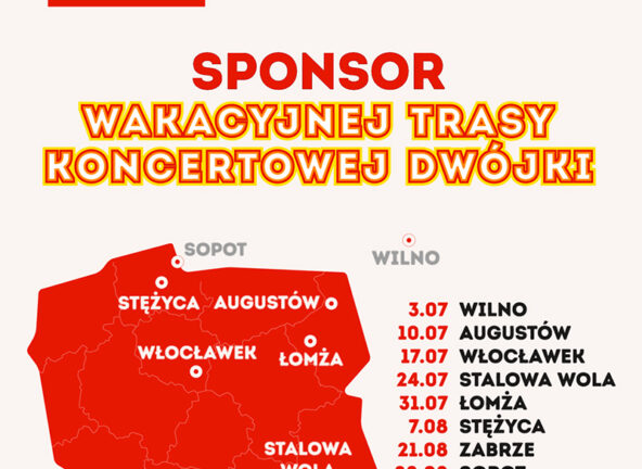 JBB Bałdyga sponsorem Wakacyjnej Trasy Dwójki 2022
