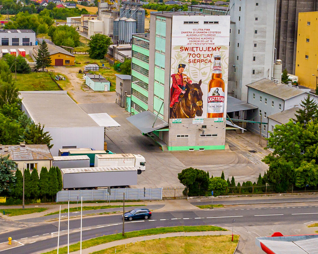Kasztelan świętuje: 700-lecie miasta Sierpc i 50-lecie browaru – z tych okazji powstał ekologiczny mural