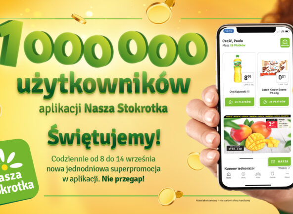 Aplikację Stokrotki pobrało już milion klientów
