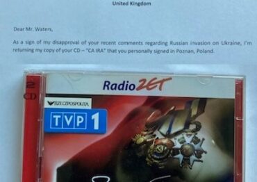 Współzałożyciel Pink Floyd wystosował list do Putina. Czy nasz list się do tego przyczynił?