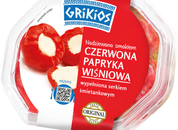Grikios czerwona papryka wiśniowa wypełniona serkiem śmietankowym