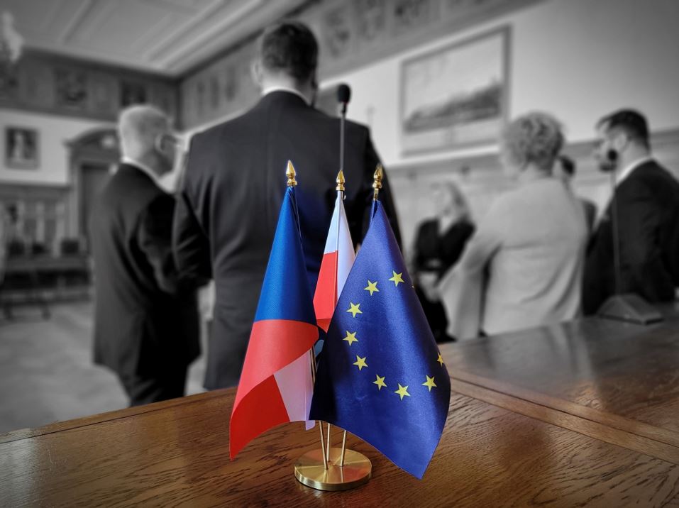Flagi Czech Polski UE