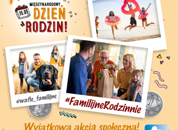 Wafle Familijne z wyjątkową akcją społeczną.  Za każde zdjęcie marka przekaże 1 zł na wakacje dla dzieci.