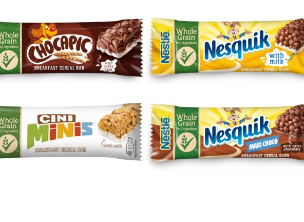 Szeroki wybór śniadaniowych batonów zbożowych Nestlé z witaminami i składnikami mineralnymi