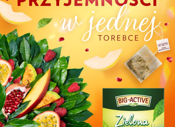 Najwięcej przyjemności w jednej torebce. Kampania herbat zielonych Big-Active