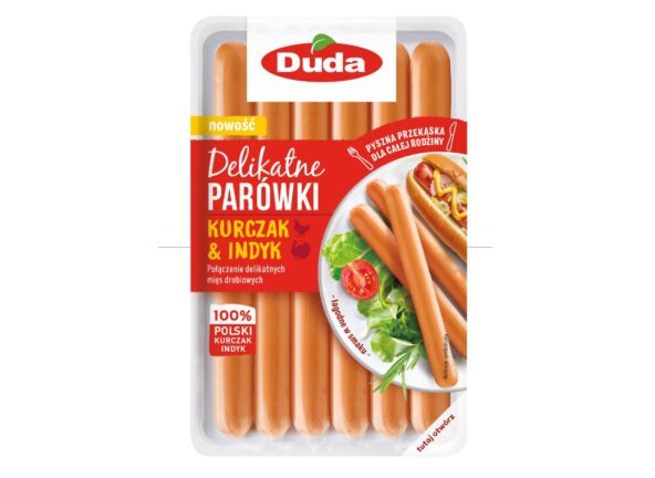 Nowość - parówki z kurczaka i indyka