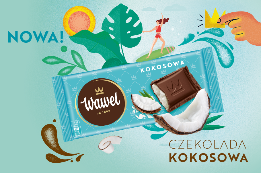 Kokosowość Level Wawel –  nowa czekolada kokosowa z Wawelu