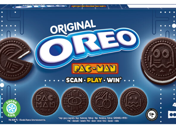 Oreo z limitowaną edycją ciastek PAC-MAN przygotowaną we współpracy z Namco