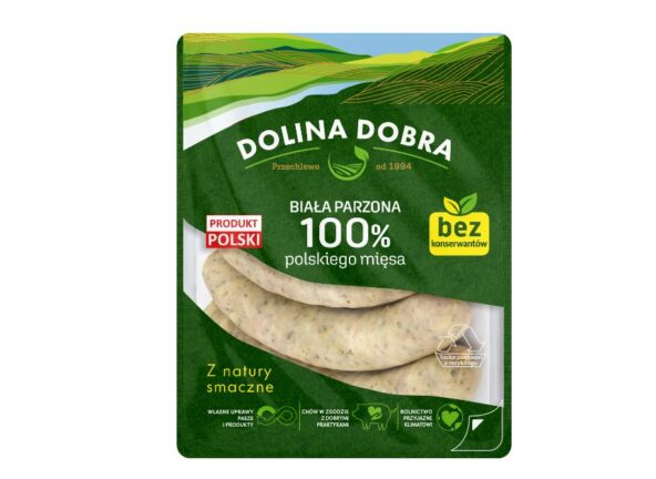 Biała parzona 100% polskiego mięsa od Doliny Dobra