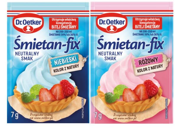Innowacja - dwa unikatowe Śmietan-fixy od Dr. Oetkera