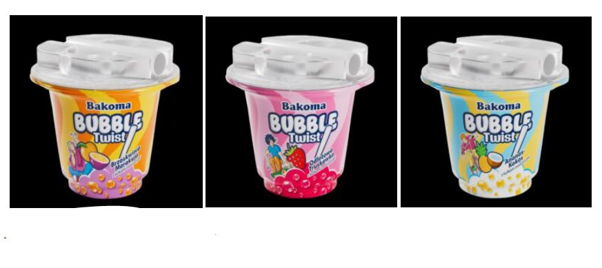 Bakoma wprowadza na rynek nowy innowacyjny produkt: Twist bubble w kubku 210 g