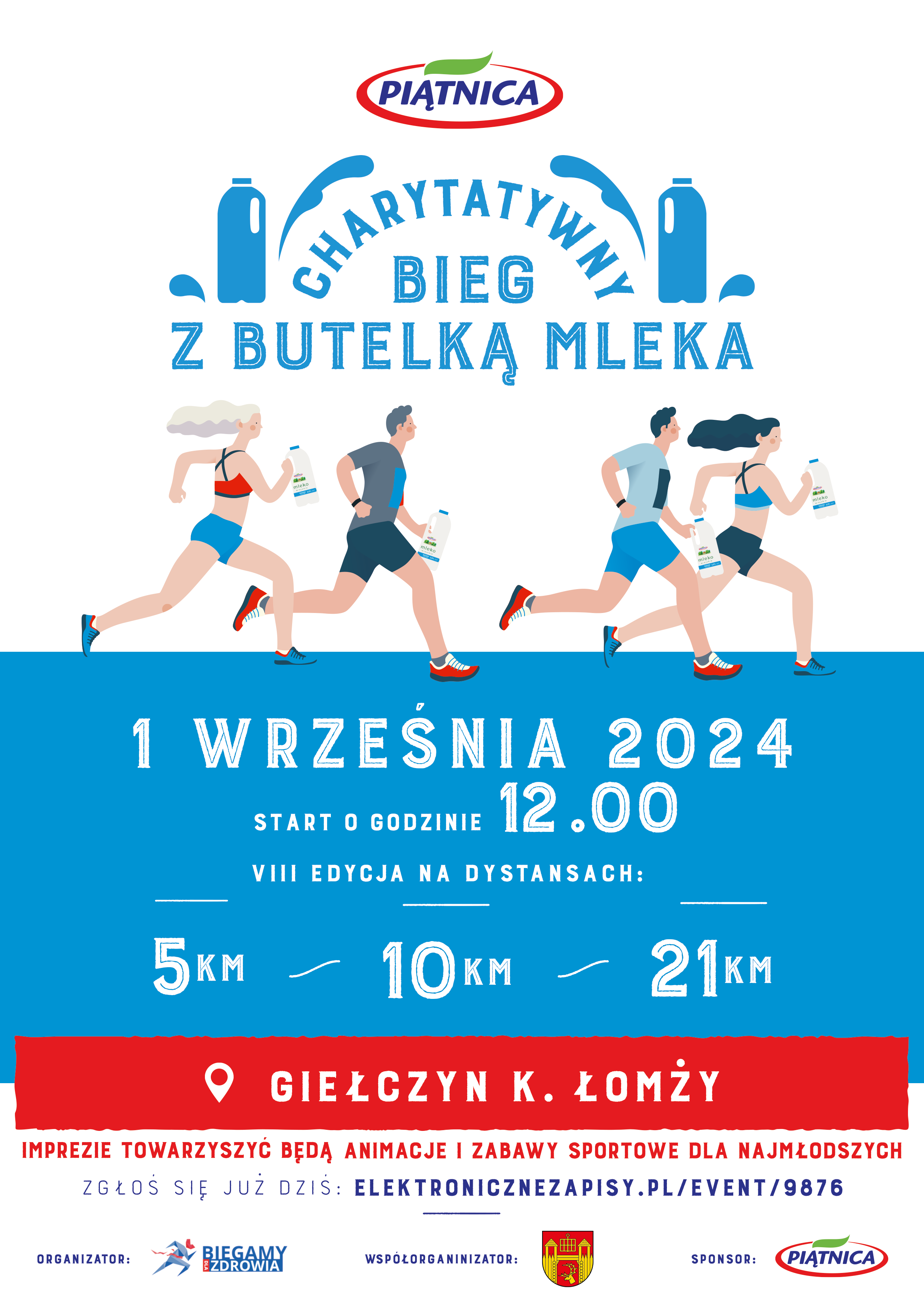 Charytatywny Bieg z Butelką Mleka 2024 – zapisy już otwarte!