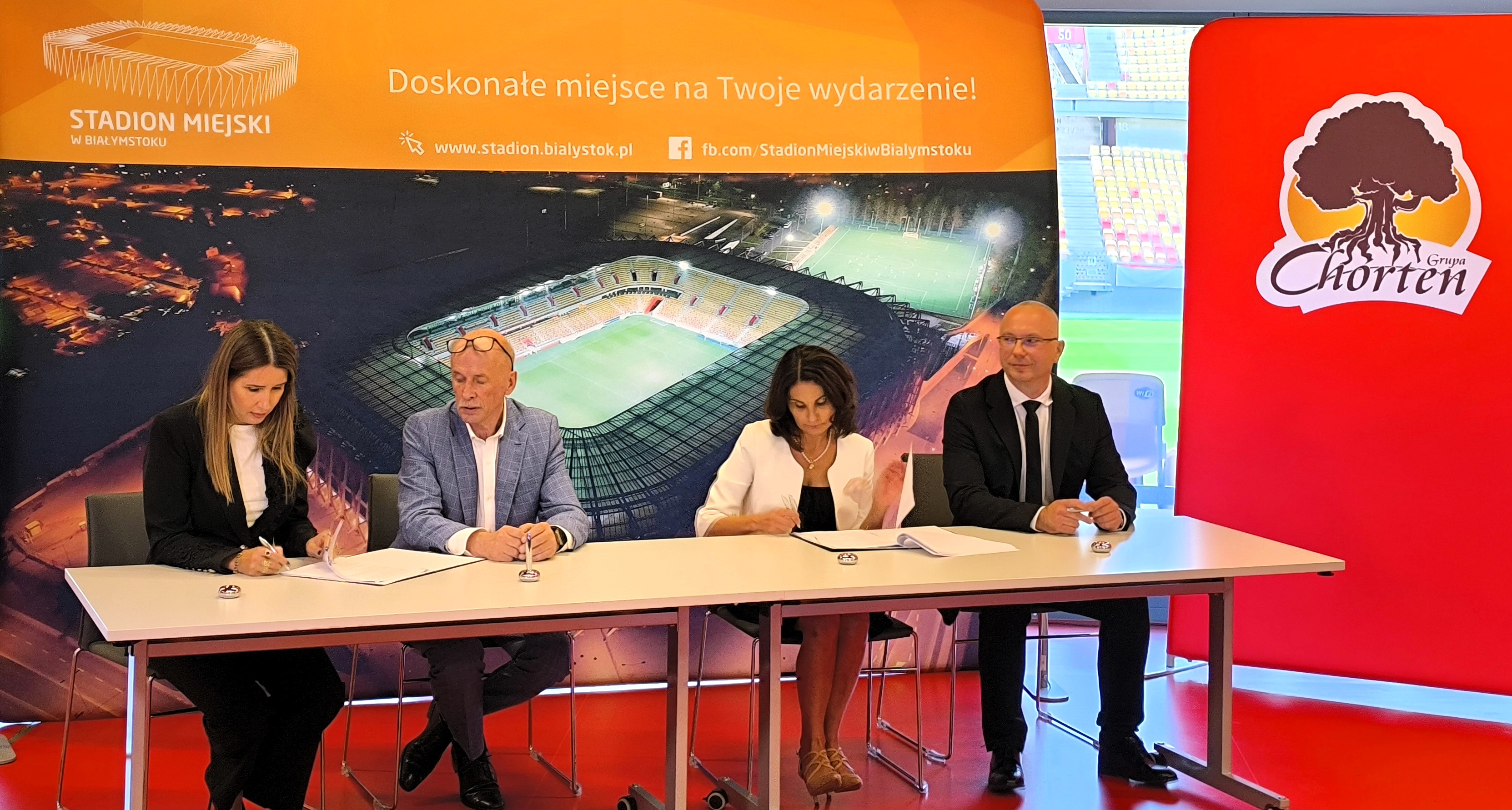 Od teraz Chorten Arena –  Grupa Chorten sponsorem tytularnym Stadionu w Białymstoku