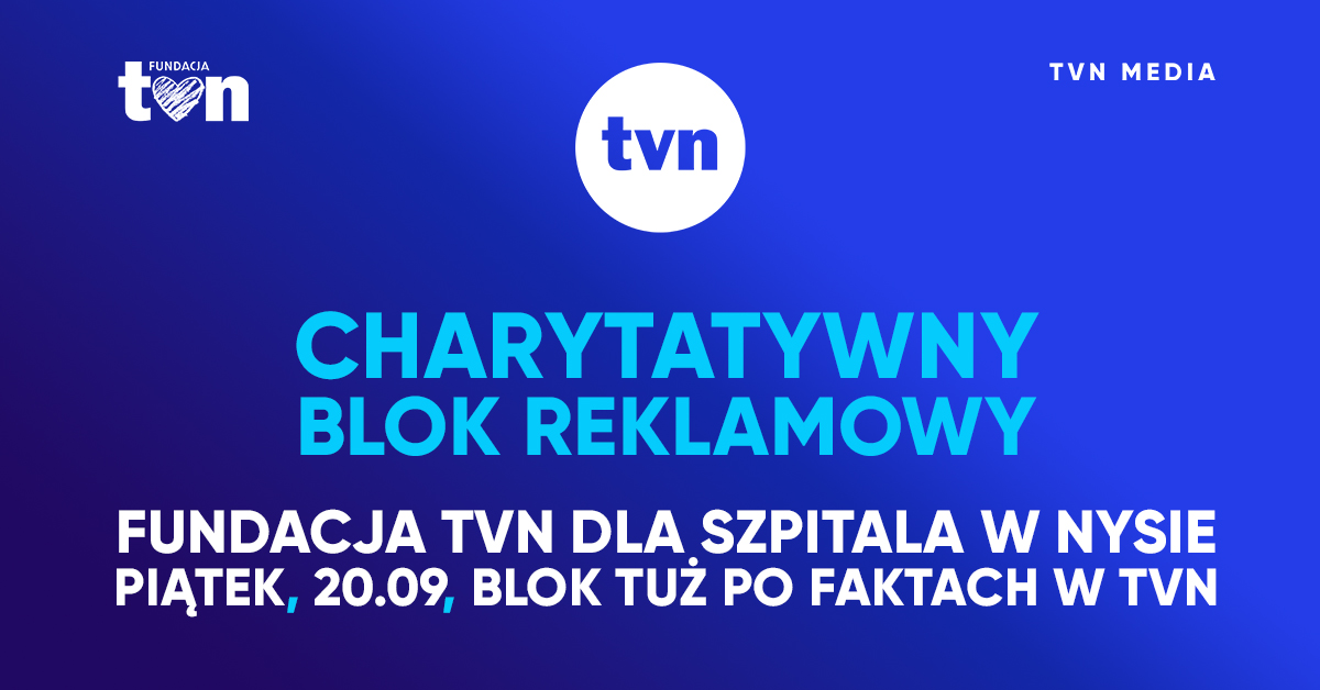 Mlekpol wspiera szpital w Nysie.  Charytatywny blok reklamowy Fundacji TVN