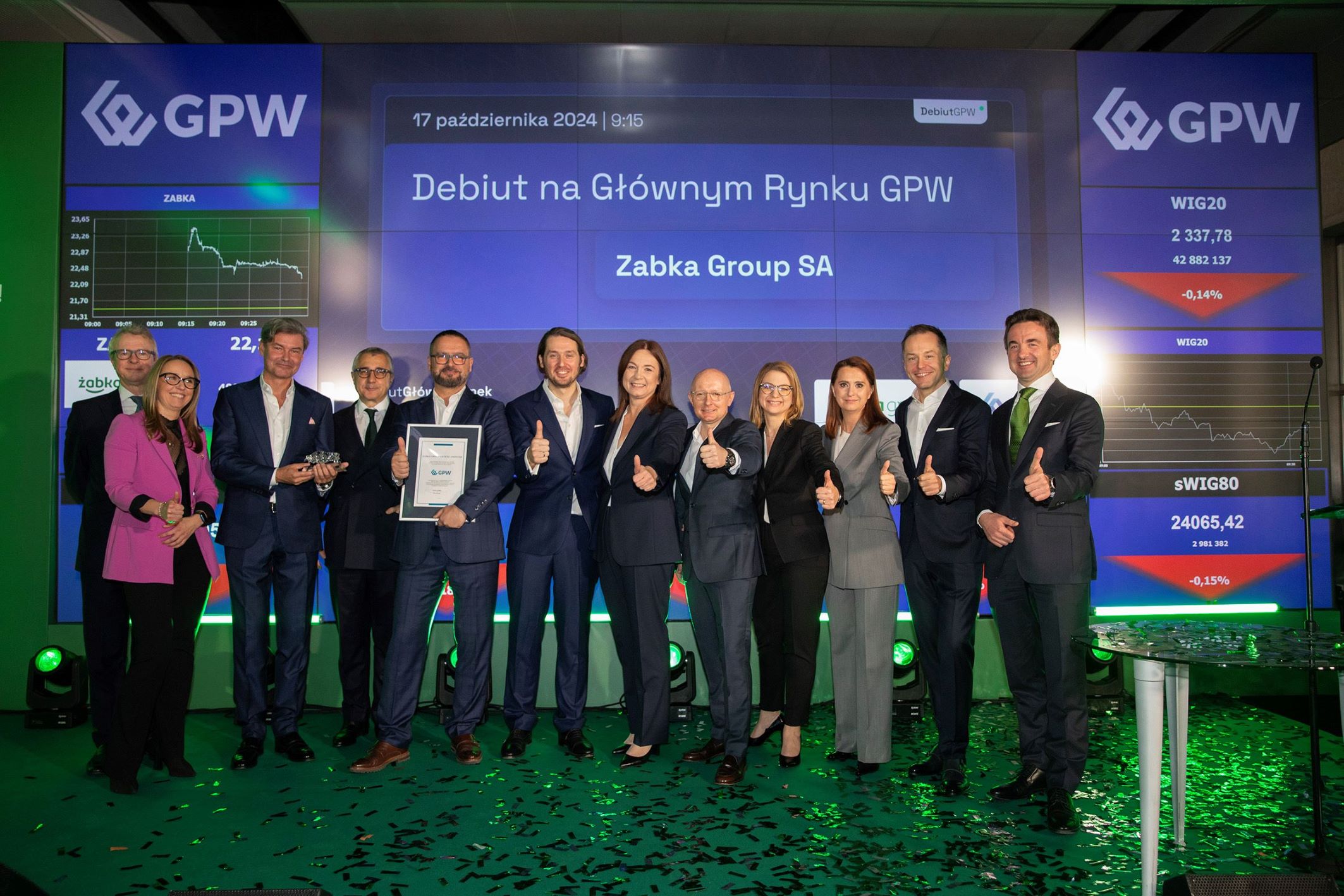 Grupa Żabka debiutuje na GPW