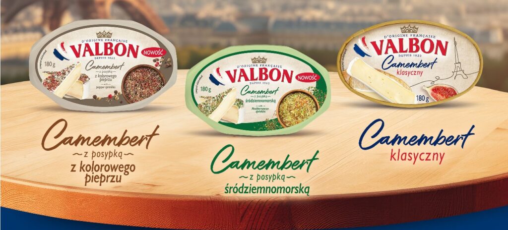 Valbon  – sery camembert z aromatycznymi posypkami