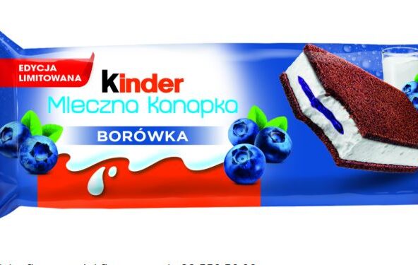 KINDER Mleczna Kanapka o smaku borówki – nowość w portfolio!