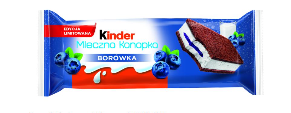 KINDER Mleczna Kanapka o smaku borówki – nowość w portfolio!