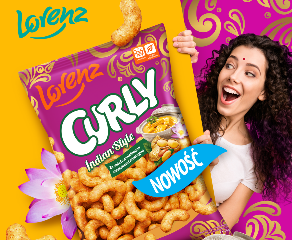 Orientalna nowość od Lorenz. Chrupki Curly Indian Style już w sklepach