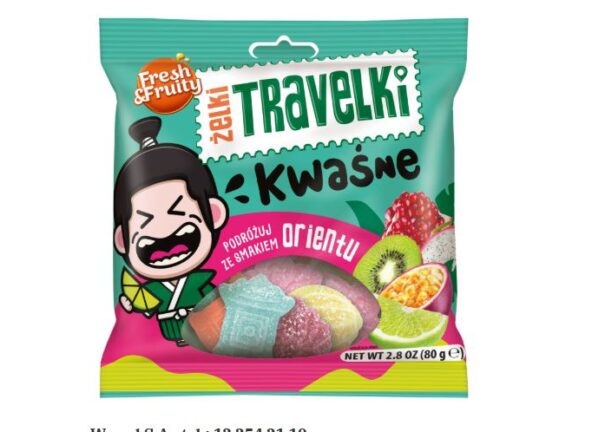 Żelki Travelki od marki Fresh&Fruity rozszerzają linię o wariant kwaśny!
