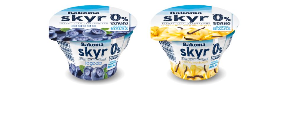 Skyr 0% dodatku cukru – nowość od Bakomy!