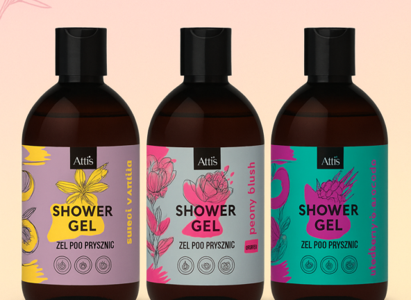 Nowa linia żeli pod prysznic Attis 500 ml