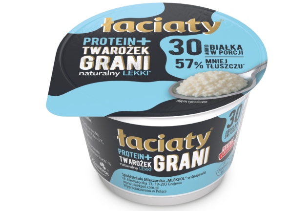 Mlekpol stawia na białko – nowy twarożek grani Łaciaty Protein+ już na sklepowych półkach
