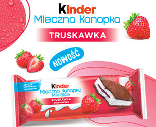 KINDER Mleczna Kanapka o smaku truskawki – nowość w portfolio!