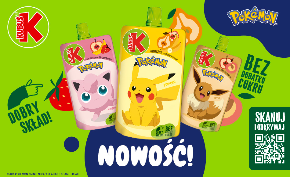 Musy Kubuś z licencją Pokémon