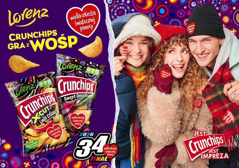 Crunchips znów gra z WOŚP – tym razem w rytmie Sweet Onion i Hot Chilli