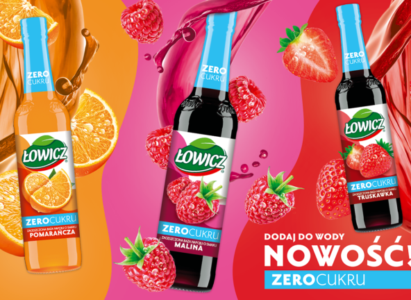 Łowicz wprowadza nowość: koncentrat napoju Łowicz Zero Cukru – smak bez kompromisów