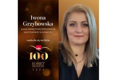 OSM Łowicz: Prezes Zarządu Iwona Grzybowska w elitarnym gronie Setki Kobiet Biznesu