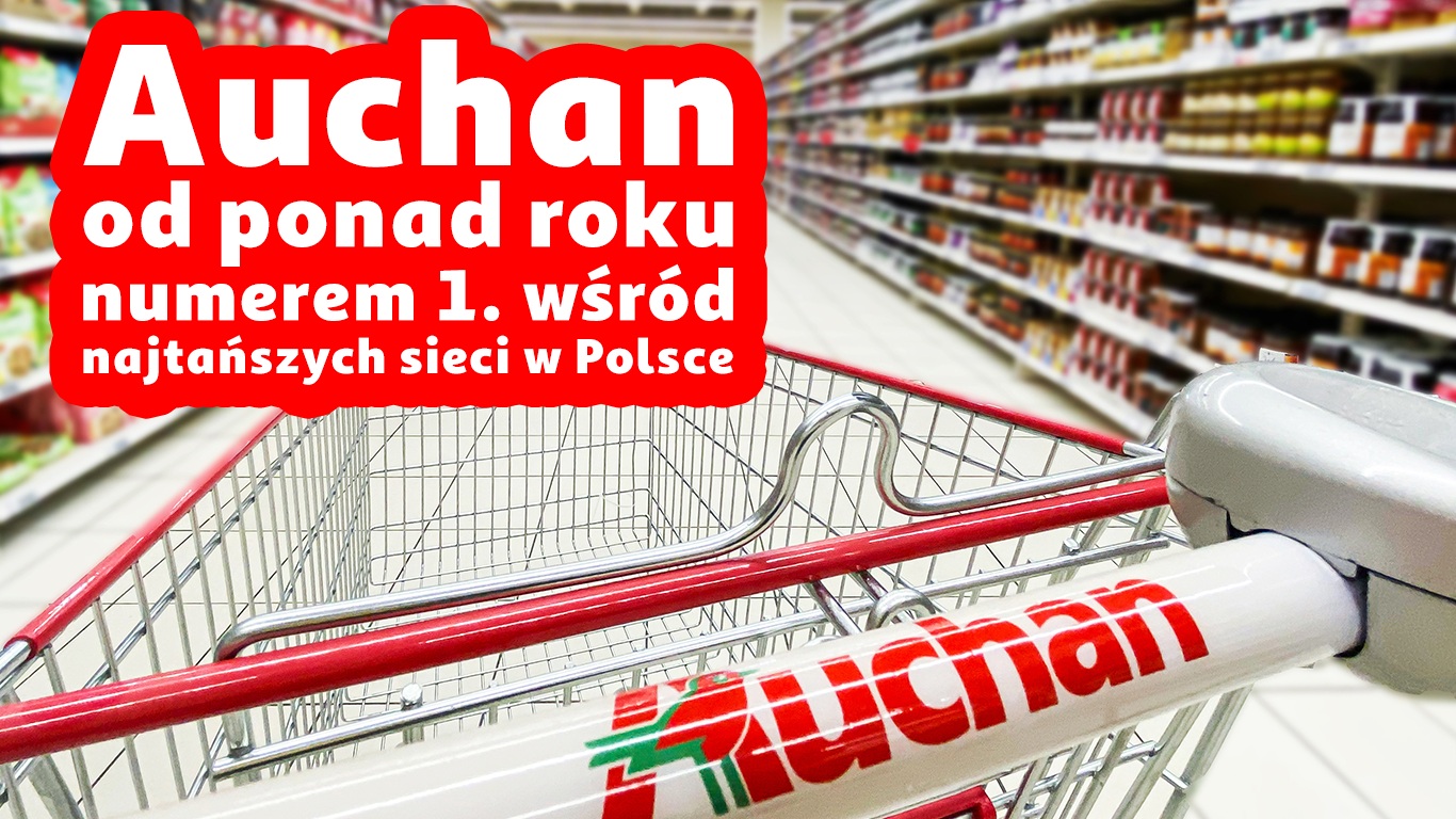 Auchan najtańszą siecią w Polsce wg ASM
