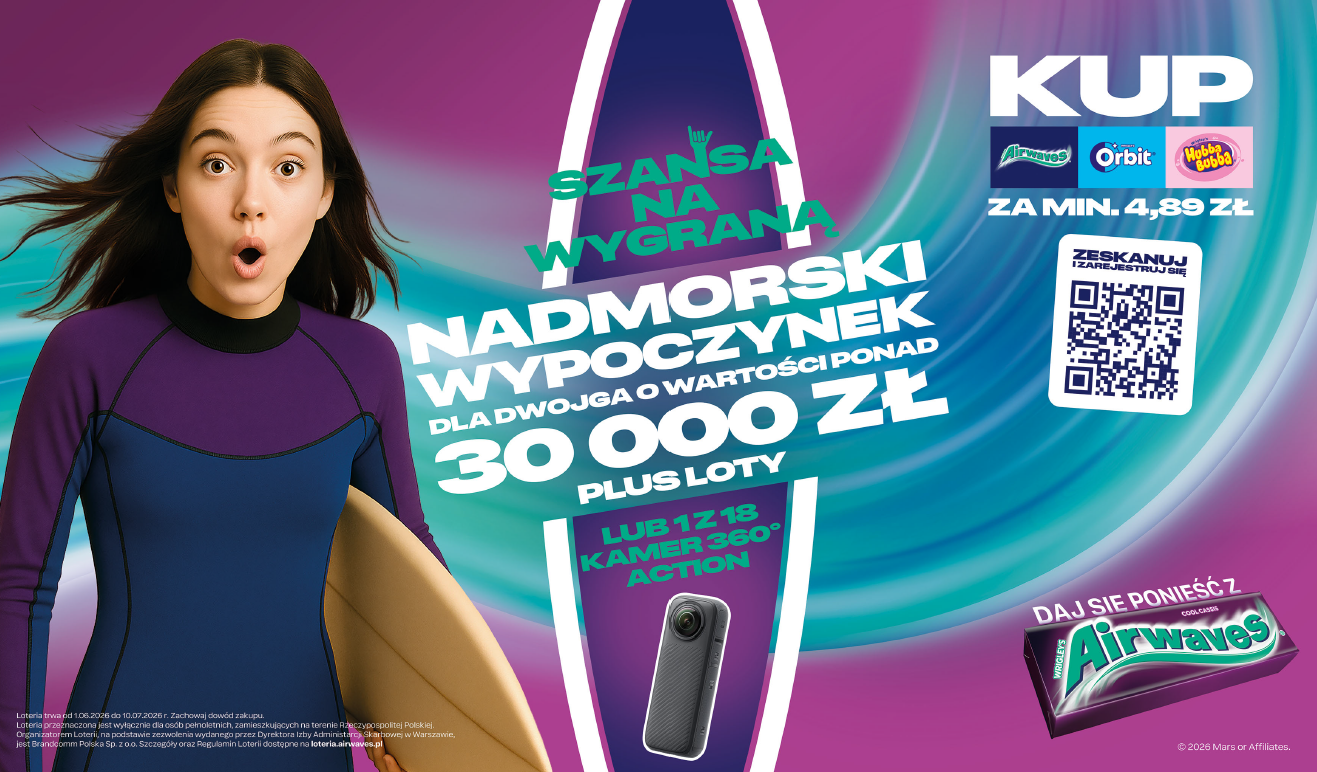 „Daj się ponieść z Airwaves”. Rusza nowa kampania i loteria dla konsumentów